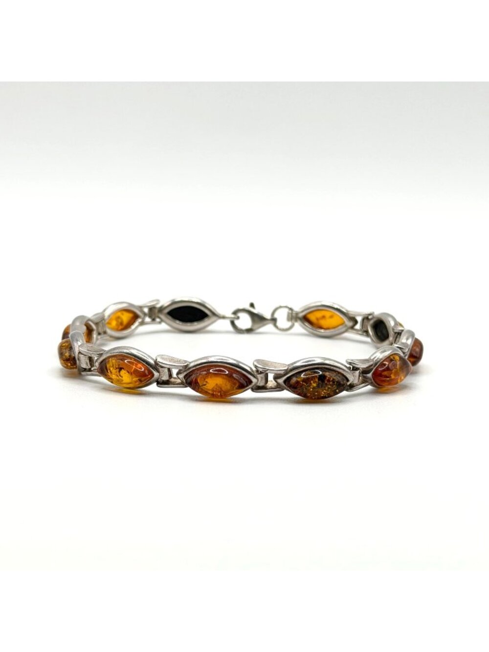 925 Sterling Silver Baltic Amber Bracelet